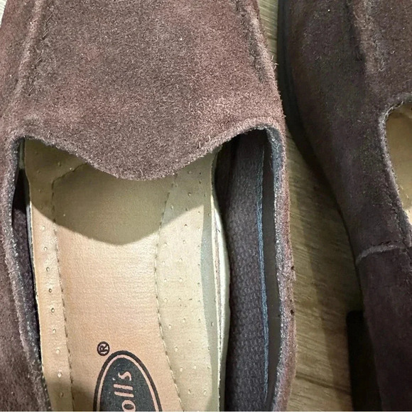 Dr. Scholl’s Diana Women’s Leather Suede Brown Slip-On Mule Loafers Size 9 GUC - Picture 4 of 9
